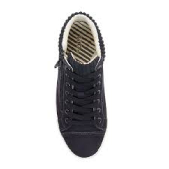 Täos Footwear Startup Mid Top Sneaker in Black Distressed - NO INSOLES - Picture 15 of 16